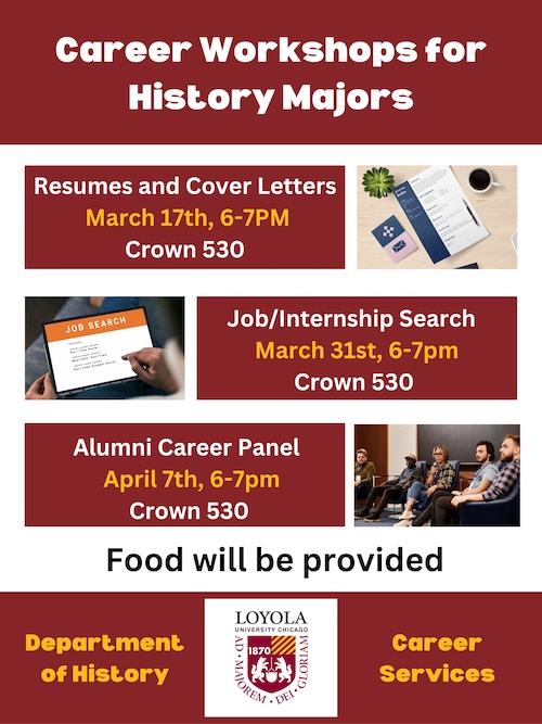 History Career Workshop Series Flyer 2025